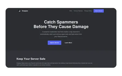 Snapjaw Trap Channel Discord Bot